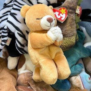 ty beanie baby Hope plushy 1998 vintage retired Rare Errors on tags 6.5” tall